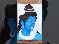 Mahadev Jata Painting 🌙🔱 | Divine Hair Art Reveal 😍🎨🔥 #shorts