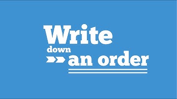 Waiterio Restaurant POS--Write down an order