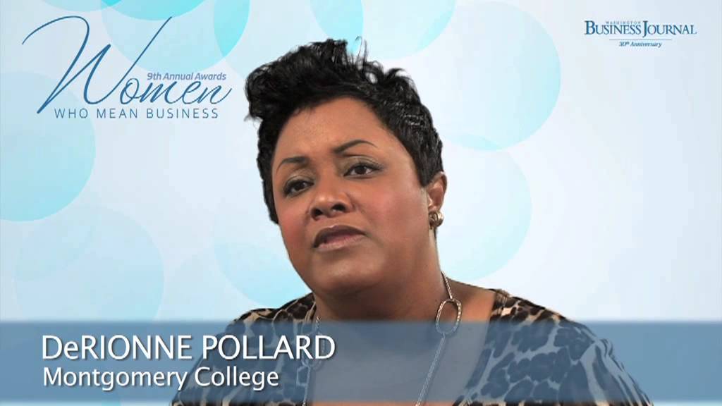 Women Who Mean Business DeRionne Pollard, Montgomery College YouTube