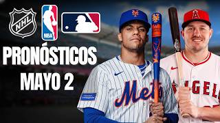 🔥🏀🏒⚾ PRONÓSTICOS NBA, NHL Y MLB | 2 DE MAYO | PLAYOFFS Y PICKS GRATIS 🏀🏒⚾🔥