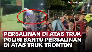 Aksi Heroik Polisi Bantu Persalinan Dalam Truk Tronton Di Jembatan Suramadu  Onenews Update