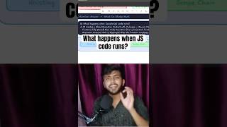 What Happens When JavaScript Code Runs? 🤯 Code ki pathshala #javascript
