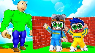 TENTE CONSTRUIR SEM O BALDI DESTRUIR - Roblox Brancoala Games screenshot 1