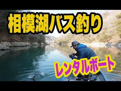 真冬の相模湖バス ポイント解説しながらレンタルボートで釣る Youtube