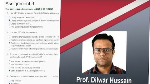 Psychology Of Stress, Health And Well-Being Week 3 Assignment Answers || NPTEL || January 2024