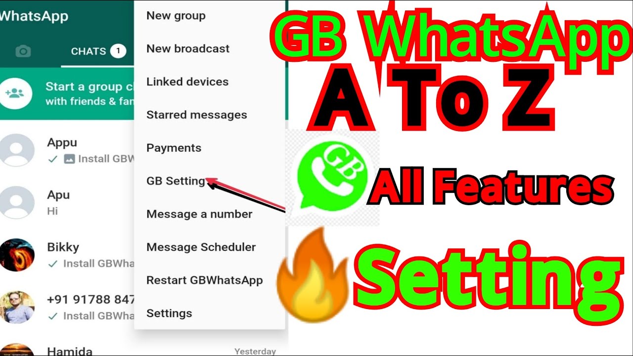 GB WhatsApp A To Z All New Features setting||Explain  In Bangla||GB WhatsApp New Setting 2022