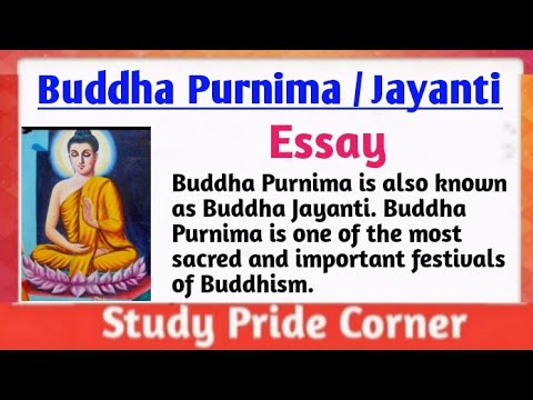 essay on buddha purnima in english