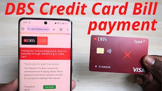 How to pay DBS Credit Card bill payment using DBS Card+ App & BillDesk Method