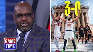 NBA GameTime reacts to Brunson drops 33 PTS as Knicks STEAL Gm 3 in Philly & TAKE A 3-0 SERIES LEAD screenshot 4