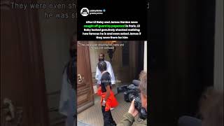 Lil Baby and James Harden react after being caught off guard by paparazzi in Paris #LilBaby