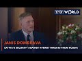 Latvias security against hybrid threats from russia  janis dombrava  tvp world