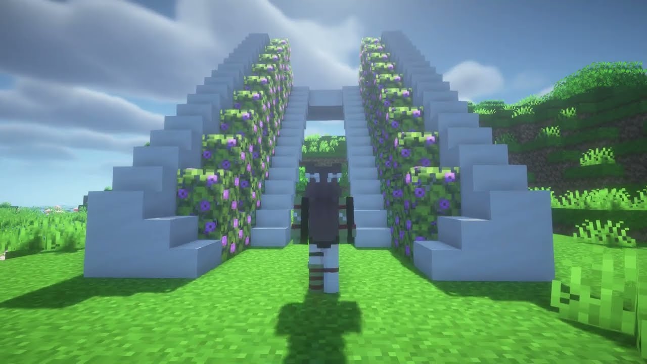 Minecraft Player's Automatic Stairs Build Adds Style To Any Base