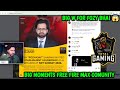 BIG MOMENTS FOR FREE FIRE MAX COMUNITY 🚀 BIG W FOR FOZY BHAI 😱 IQOOTG TOTAL GAMING ESPORTS 