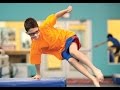 تدريب الباركور حماسي للمبتدئين  شباب وبنات تلاميذ نسر الكونغ فو In Door Parkour Training Motivation