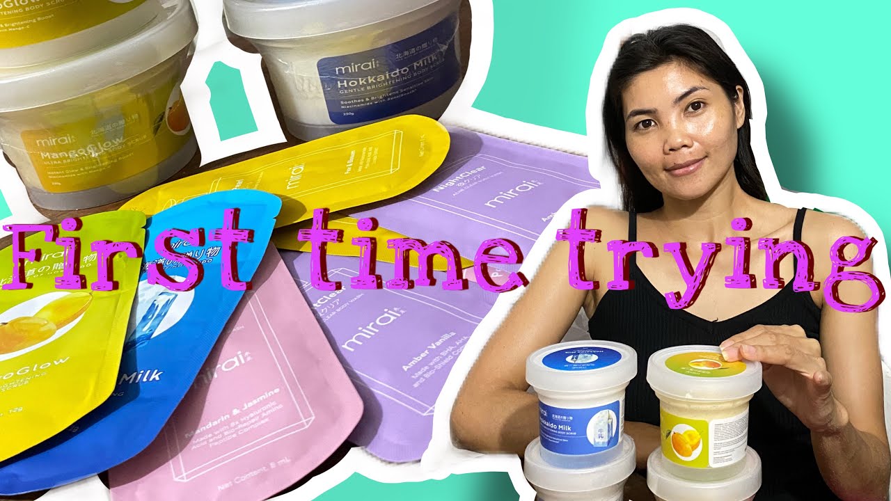 First time trying Mirai Body Scrub | Honest Reaction
