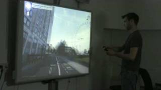 Gestural interface interacting with google street view