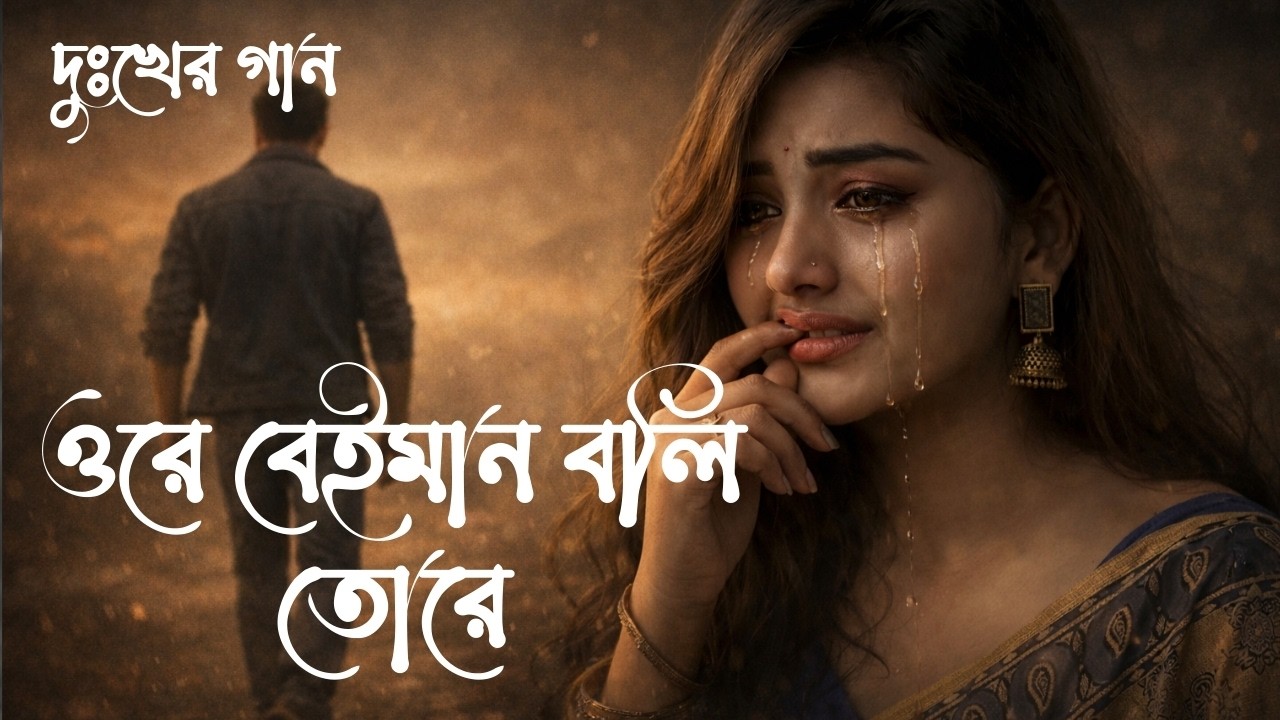 💞দুঃখের গান🎤:  ওরে বেইমান বলি তোরে। ♫♪♬ #sad #sadmusic #sadsongs #love #music