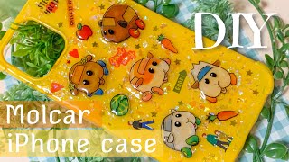 【 プラバン×レジン 】モルカー大集合なスマホケースの作り方 【 100均DIY 】