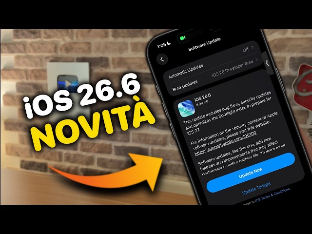 FUORI ORA iOS 26.6 🚨 Scopri tutte le novità per il tuo iPhone