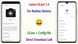 Latest Google Camera 7.4 For Realme Devices With Config File - Direct Link 😈 | Realme GCam Apk ~ 😀❤️ screenshot 4