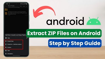 How to Extract Zip Files on Android !