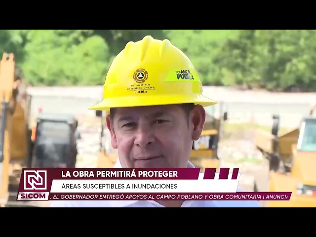🌊🚧 Refuerzan protección del río Pantepec con construcción de dique ante posibles crecidas