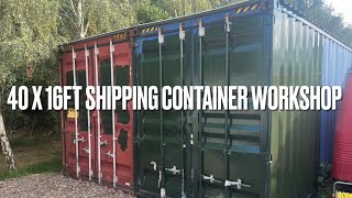 Joining 2 X 40Ft Shipping Containers Together To Make A Workshop Garage