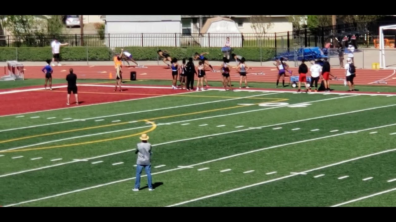 Christine Mallard 200 meters.   April 2021.    Chris wins 1st place