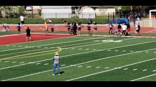 Christine Mallard 200 meters. April 2021. Chris wins 1st place