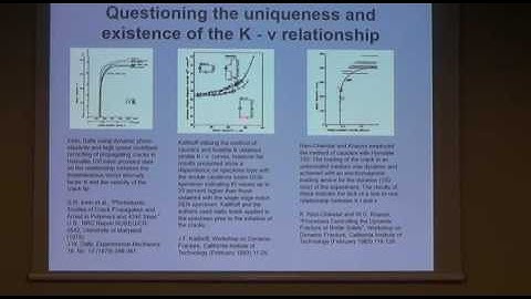Dynamic crack propagation quasistatic and impact loading