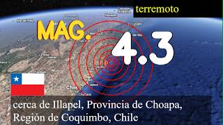 😱🚨  Terremoto cerca de Illapel, Provincia de Choapa, Región de Coquimbo, Chile actualizaciones en vi