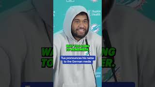 When the German media asked Tua to pronounce his full first name #shorts