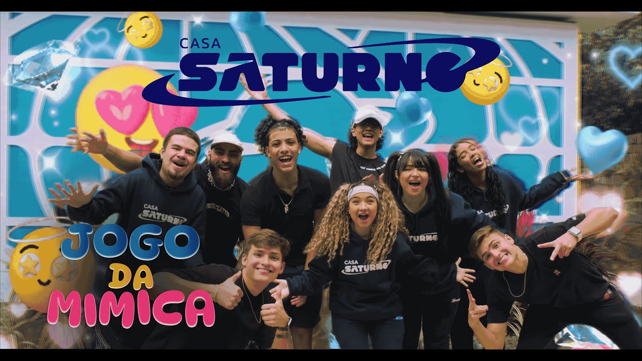 PRIMEIRO VÍDEO DA CASA SATURNO - MIMICA COM OS IRMÃOS SCRIBEL