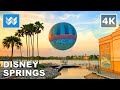 [4K] Disney Springs in Orlando, Florida USA - 2021 Night Walking Tour 🎧 Binaural Sound