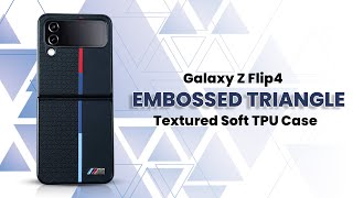 Galaxy Z Flip4 Embossed Triangle Textured Soft TPU Case yt screenshot 5