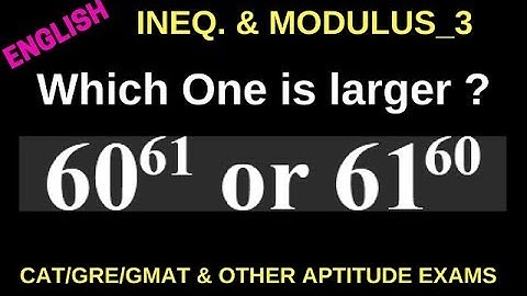 INEQUALITIES CAT/XAT/GMAT IMP. QUESTIONS SOLVED IN SIMPLE WAY _LESSON 3_ INEQUALITIES AND MODULUS