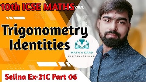 10th  Selina Ex -21C || Trigonometry || Identities 06|| Complementary Angles |