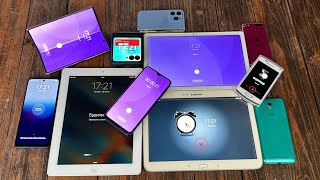 Alarm Clock Redmi Note 13pro + Samsung Tab4+ ZTe Blade A510+ IPad3 vs Tab3 tablet