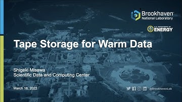 Shigeki Misawa - Tape Storage for Warm Data