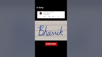 Bhavik - Beautiful name in  in Cursive writing| Cursive Writing for beginners|#shorts