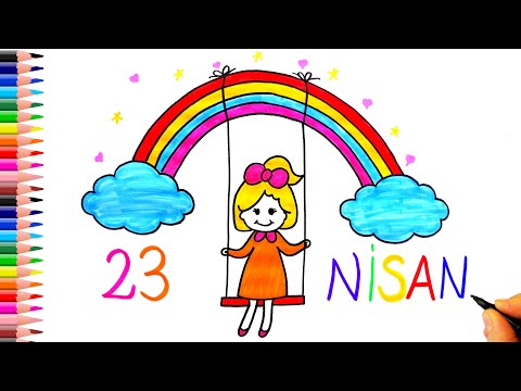 23 Nisan Resmi Çizimi - Kolay 23 Nisan Resmi Çizimi - 23 Nisan Resimleri