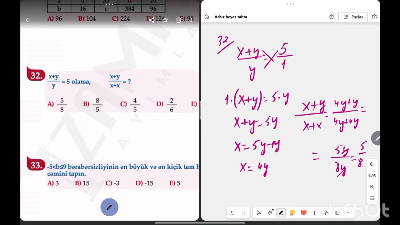 6-ci sìnif RİYAZİYYAT (( monitorinq sınaq))