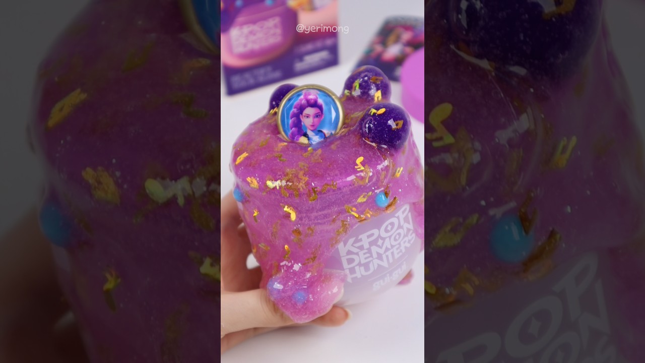 Satisfying Miniature: Demon Hunters Gui Gui Slime Unboxing 💜 ASMR (No talking)