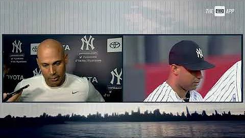 Aaron Hicks after being removed from the game in t...