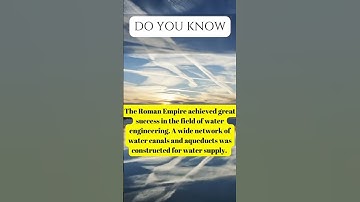 The Roman Empire successfully managed water resources with its expertise in water engineering.