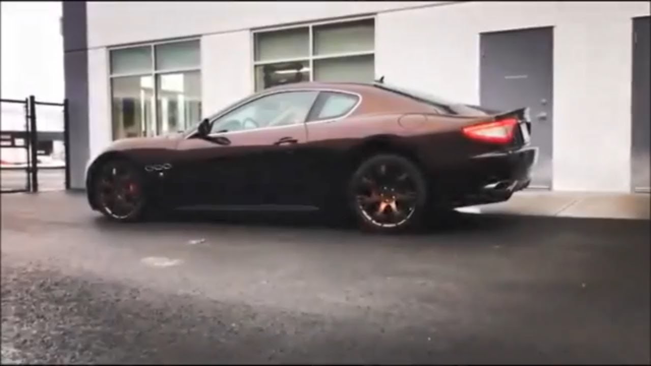 Wrapped Maserati Gran Turismo | 3M Black Rose