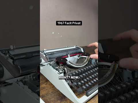 How to use all functions on a 1967 Facit Privat vintage portable typewriter