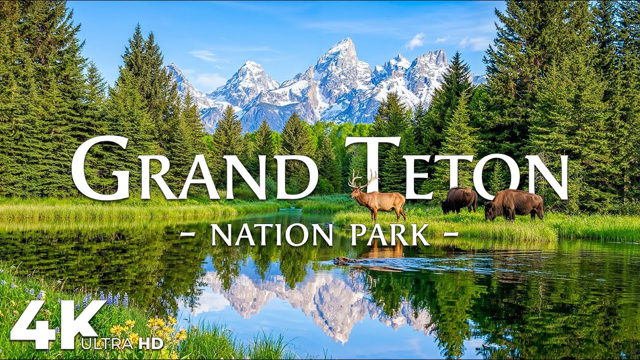 Grand Teton National Park 4K | Untouched Beauty & Epic Mountain Landscapes with Cinematic Music
