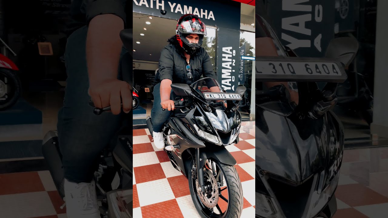 Yamaha R15 V3 Bike Delivery 💥Dark Night 🖤