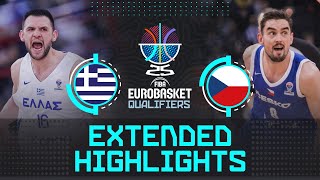 Greece 🇬🇷 vs Czechia 🇨🇿 | Extended Highlights | FIBA EuroBasket 2025 Qualifiers